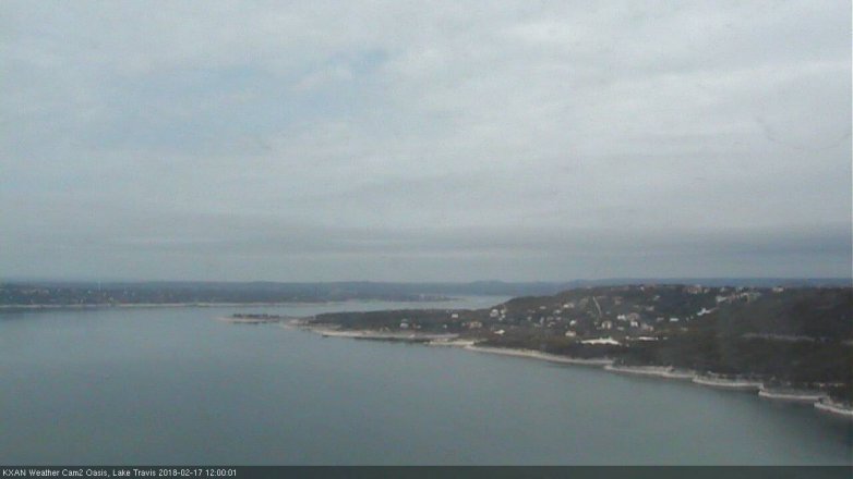 Lake Travis webcam, February 17, 2018 11:20 AM CT