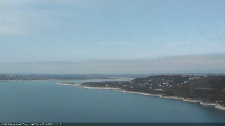 Lake Travis webcam, February 17, 2018 11:35 AM CT