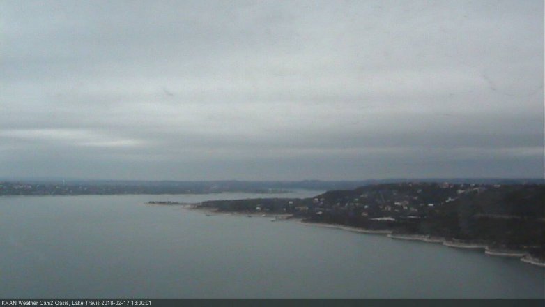 Lake Travis webcam, February 17, 2018 12:10 PM CT