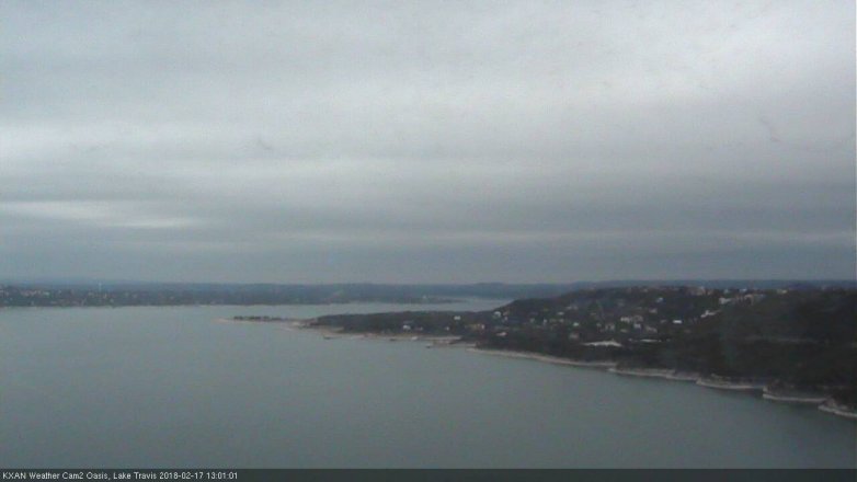Lake Travis webcam, February 17, 2018 12:30 PM CT