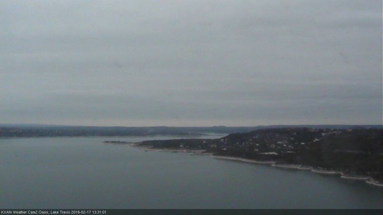 Lake Travis webcam, February 17, 2018 12:40 PM CT