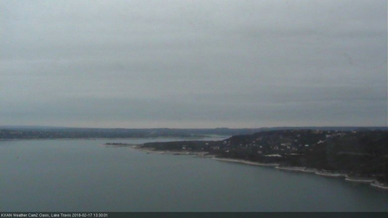 Lake Travis webcam, February 17, 2018 12:50 PM CT