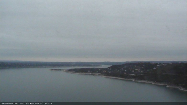 Lake Travis webcam, February 17, 2018 1:25 PM CT