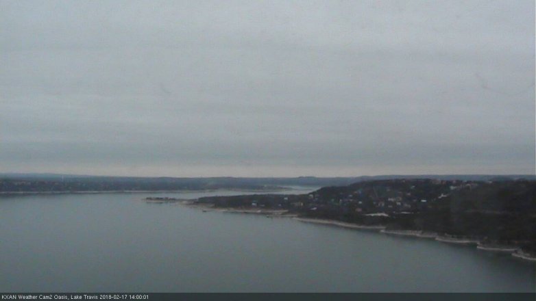 Lake Travis webcam, February 17, 2018 1:30 PM CT