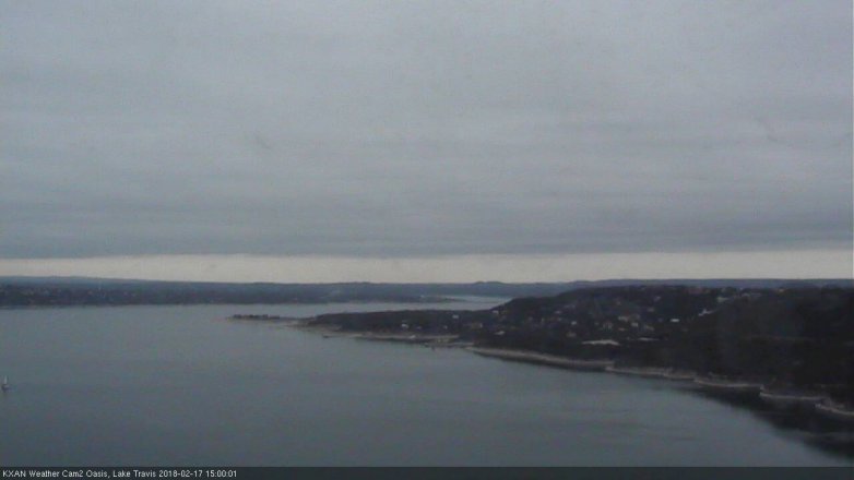 Lake Travis webcam, February 17, 2018 2:15 PM CT