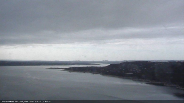 Lake Travis webcam, February 17, 2018 2:35 PM CT