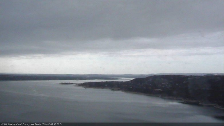Lake Travis webcam, February 17, 2018 2:50 PM CT