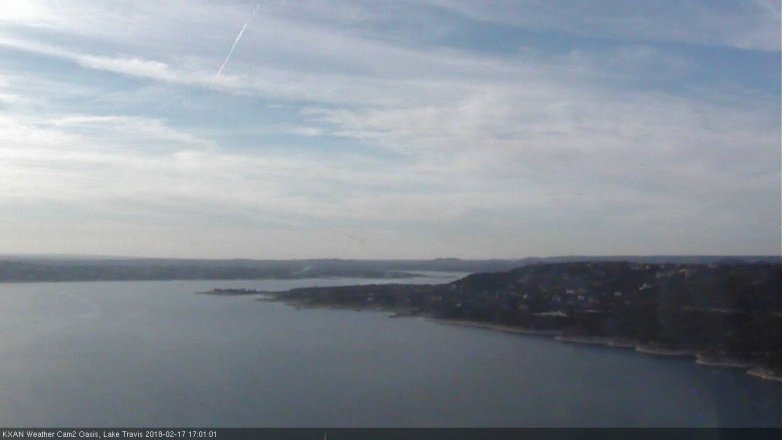 Lake Travis webcam, February 17, 2018 4:10 PM CT