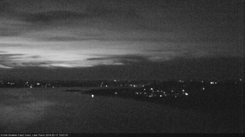 Lake Travis webcam, February 17, 2018 6:05 PM CT