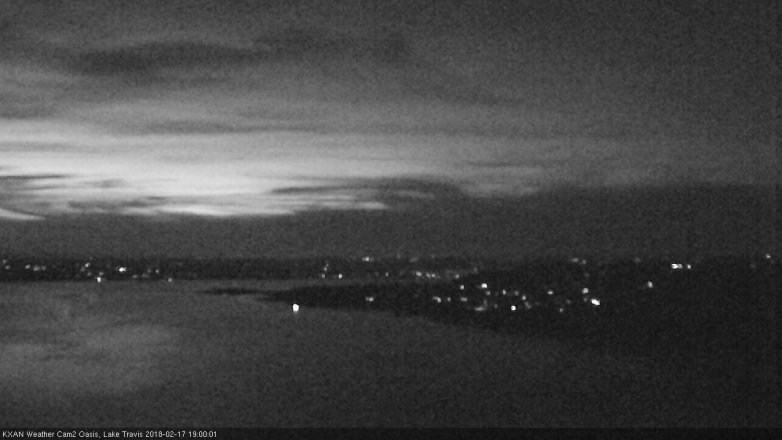 Lake Travis webcam, February 17, 2018 6:20 PM CT