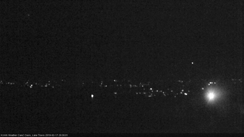 Lake Travis webcam, February 17, 2018 7:45 PM CT