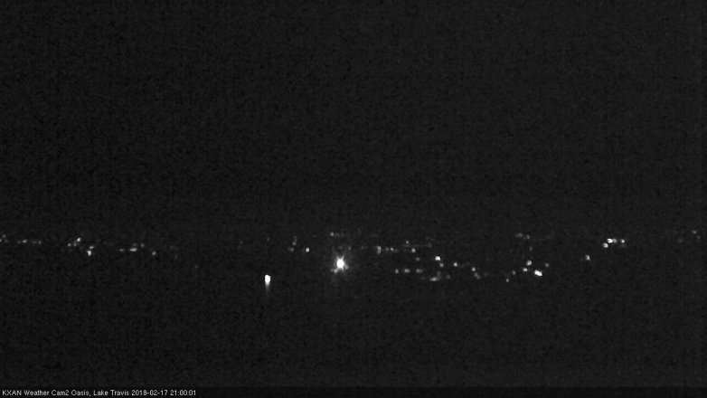 Lake Travis webcam, February 17, 2018 8:25 PM CT