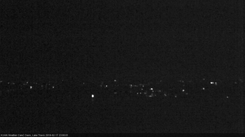 Lake Travis webcam, February 17, 2018 10:20 PM CT