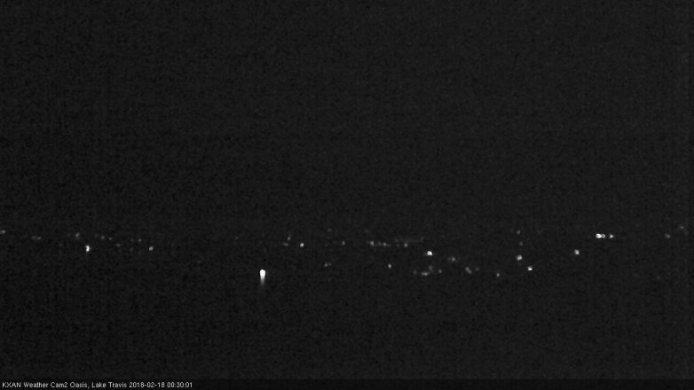 Lake Travis webcam, February 17, 2018 11:40 PM CT