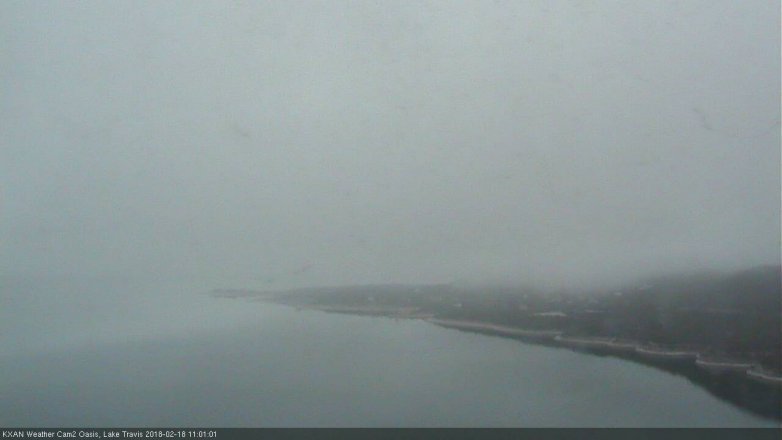 Lake Travis webcam, February 18, 2018 10:30 AM CT