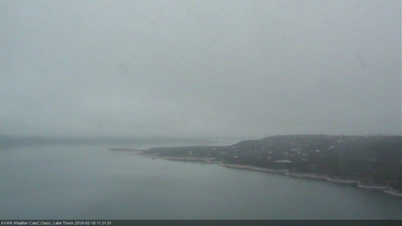 Lake Travis webcam, February 18, 2018 10:45 AM CT