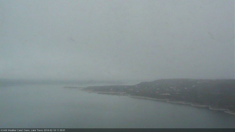 Lake Travis webcam, February 18, 2018 10:50 AM CT