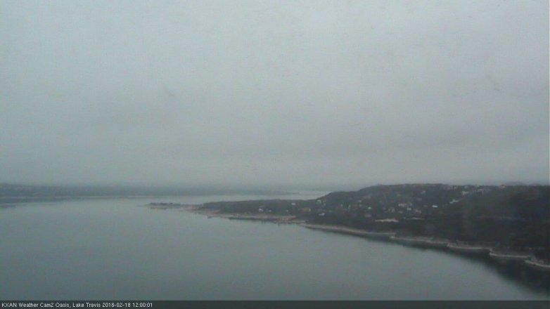 Lake Travis webcam, February 18, 2018 11:20 AM CT