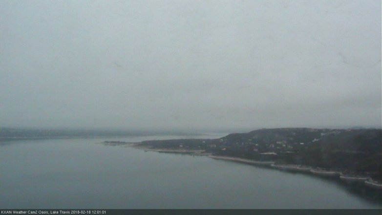 Lake Travis webcam, February 18, 2018 11:30 AM CT