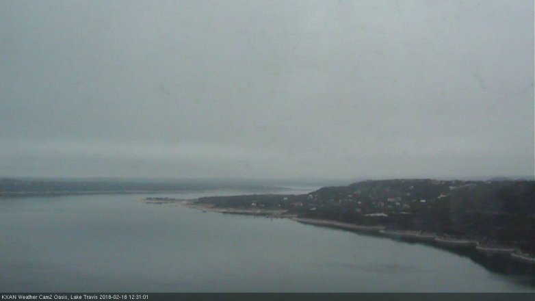 Lake Travis webcam, February 18, 2018 11:35 AM CT