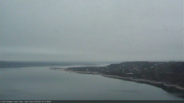 Lake Travis webcam, February 18, 2018 12:00 PM CT