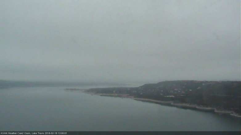 Lake Travis webcam, February 18, 2018 12:15 PM CT