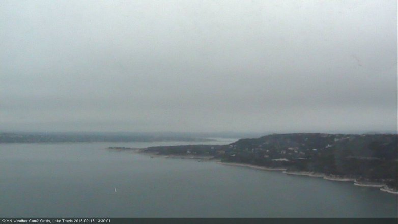 Lake Travis webcam, February 18, 2018 12:45 PM CT
