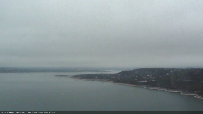 Lake Travis webcam, February 18, 2018 12:50 PM CT