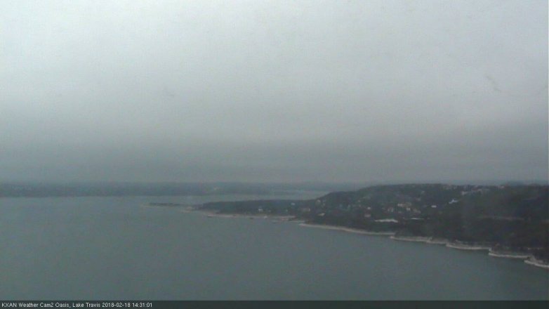 Lake Travis webcam, February 18, 2018 1:50 PM CT