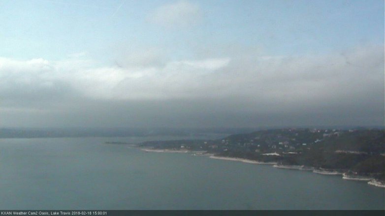 Lake Travis webcam, February 18, 2018 2:30 PM CT