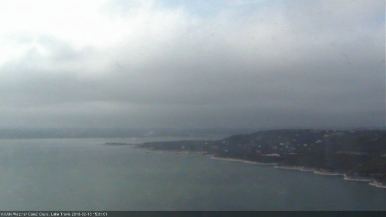 Lake Travis webcam, February 18, 2018 2:35 PM CT