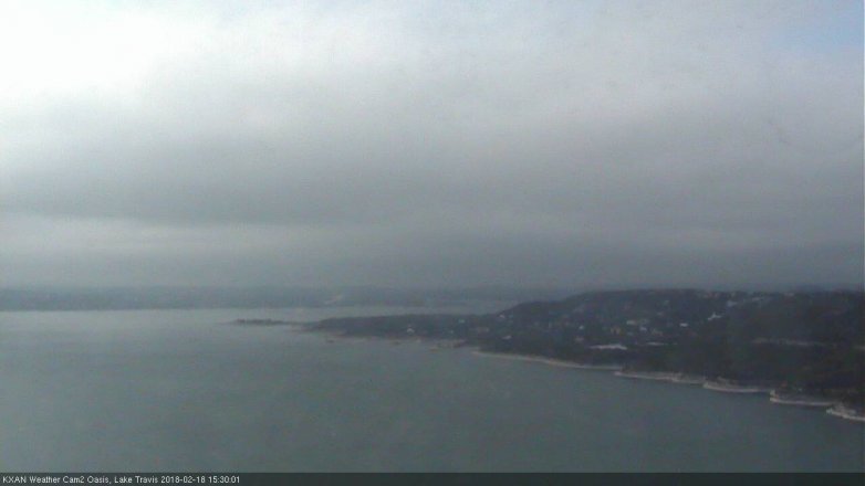 Lake Travis webcam, February 18, 2018 2:45 PM CT