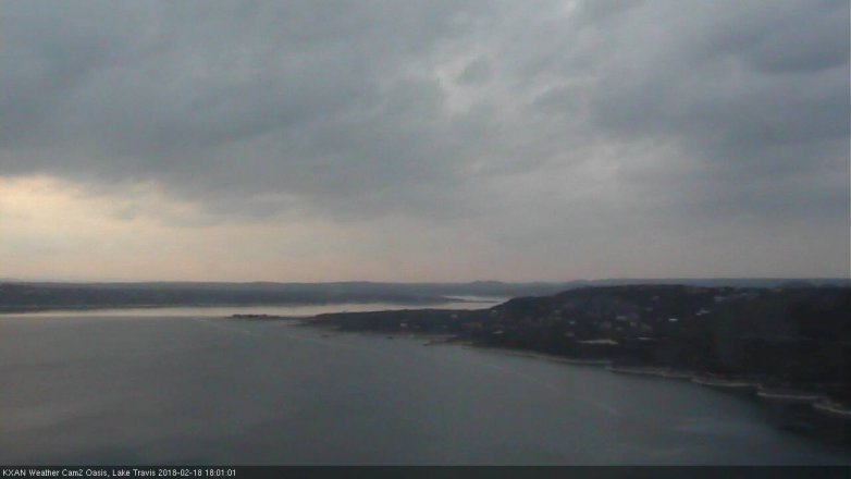Lake Travis webcam, February 18, 2018 5:15 PM CT