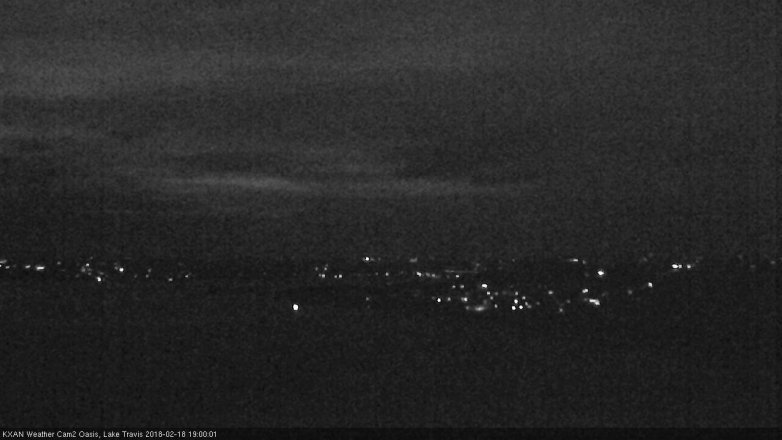 Lake Travis webcam, February 18, 2018 6:30 PM CT
