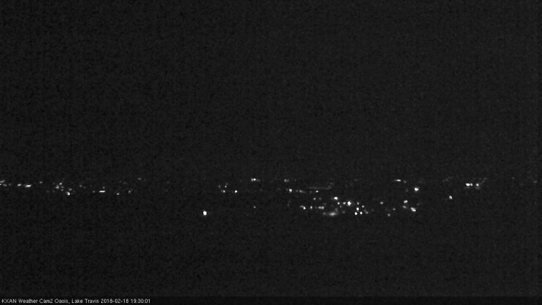 Lake Travis webcam, February 18, 2018 6:50 PM CT