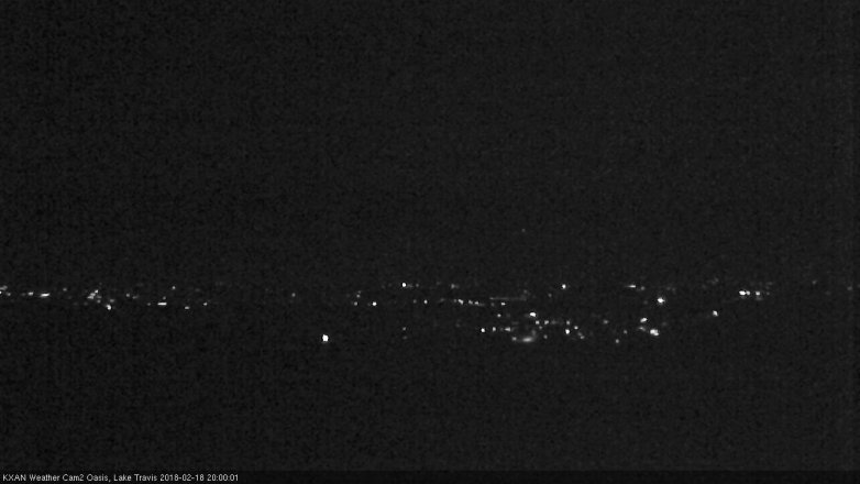 Lake Travis webcam, February 18, 2018 7:05 PM CT