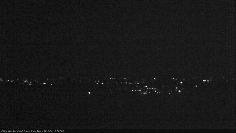 Lake Travis webcam, February 18, 2018 7:55 PM CT