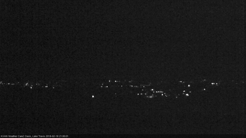 Lake Travis webcam, February 18, 2018 8:20 PM CT