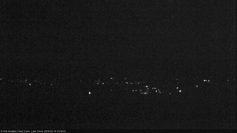 Lake Travis webcam, February 18, 2018 10:35 PM CT