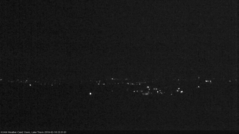 Lake Travis webcam, February 18, 2018 10:40 PM CT