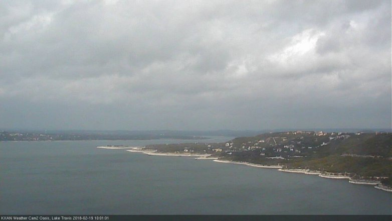 Lake Travis webcam, February 19, 2018 9:20 AM CT