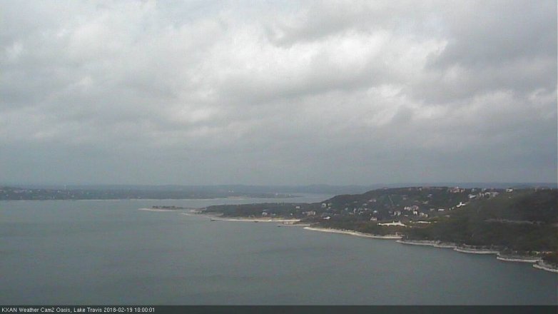 Lake Travis webcam, February 19, 2018 9:25 AM CT