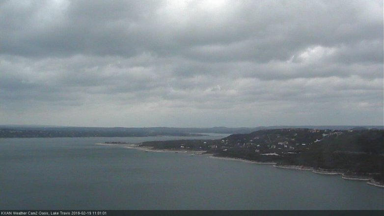 Lake Travis webcam, February 19, 2018 10:30 AM CT