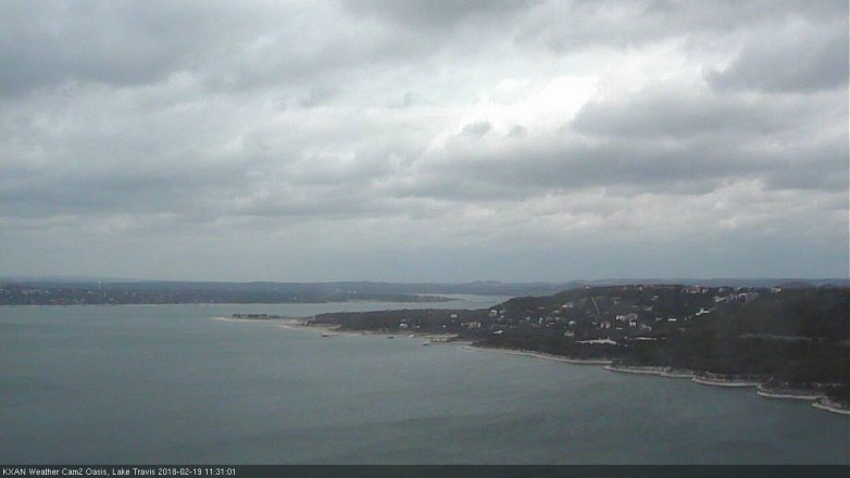 Lake Travis webcam, February 19, 2018 10:35 AM CT