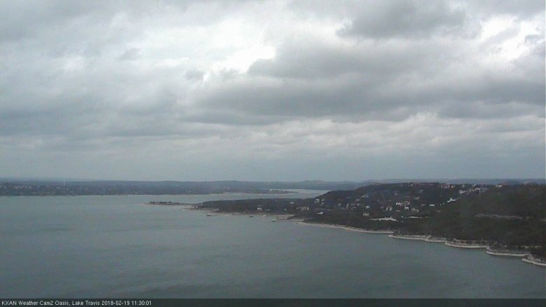 Lake Travis webcam, February 19, 2018 11:00 AM CT