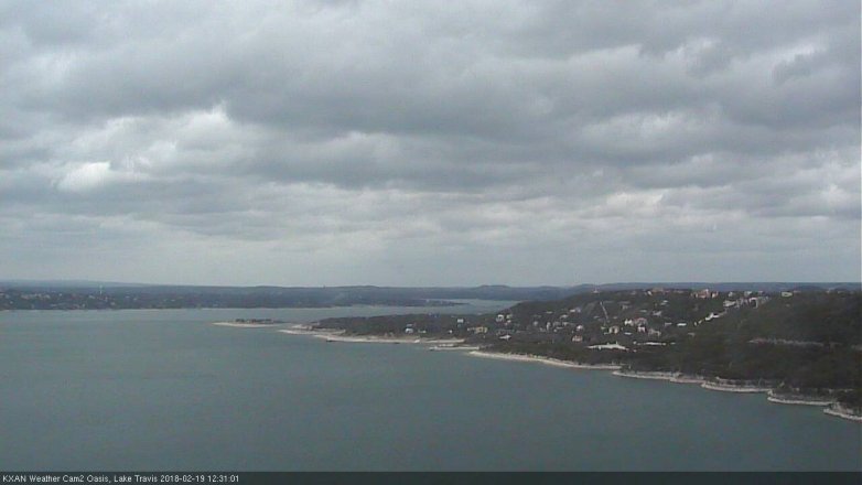Lake Travis webcam, February 19, 2018 11:50 AM CT