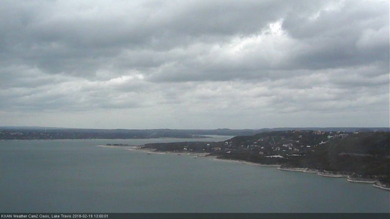 Lake Travis webcam, February 19, 2018 12:20 PM CT