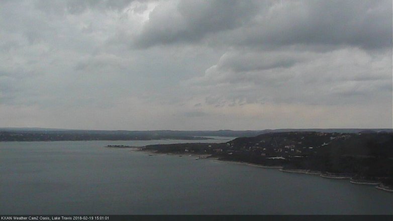 Lake Travis webcam, February 19, 2018 2:15 PM CT