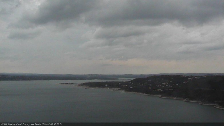 Lake Travis webcam, February 19, 2018 2:20 PM CT