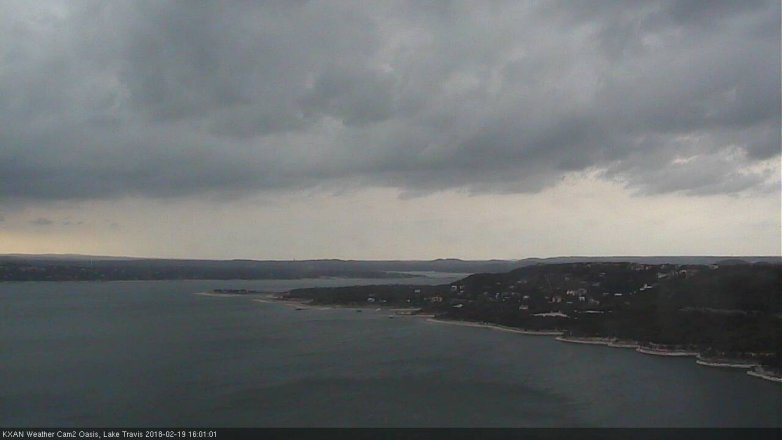 Lake Travis webcam, February 19, 2018 3:05 PM CT